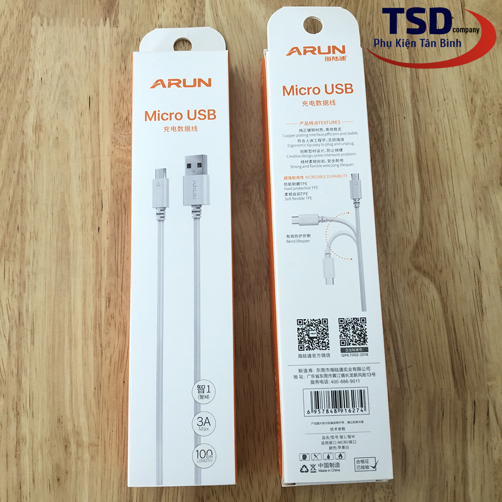 Arun Original Charging Cable Micro USB Port
