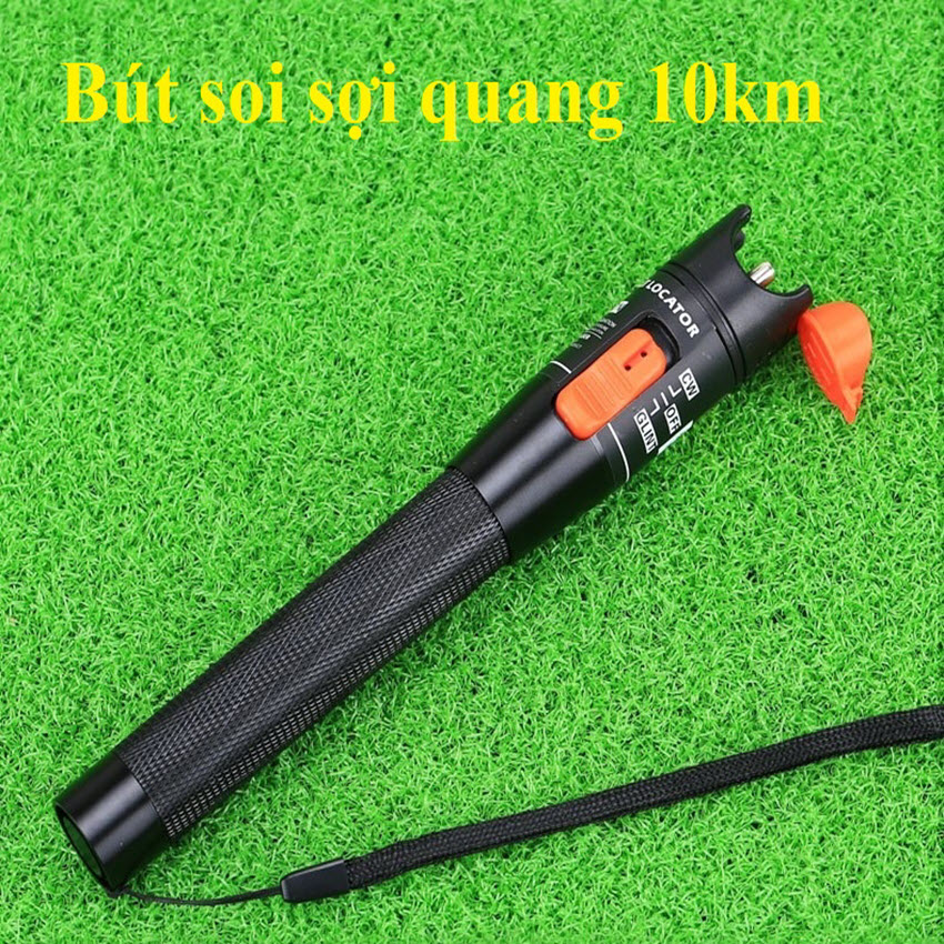 Bút dò lỗi sợi quang HT-10km ánh sáng đỏ tặng 1 đôi pin
