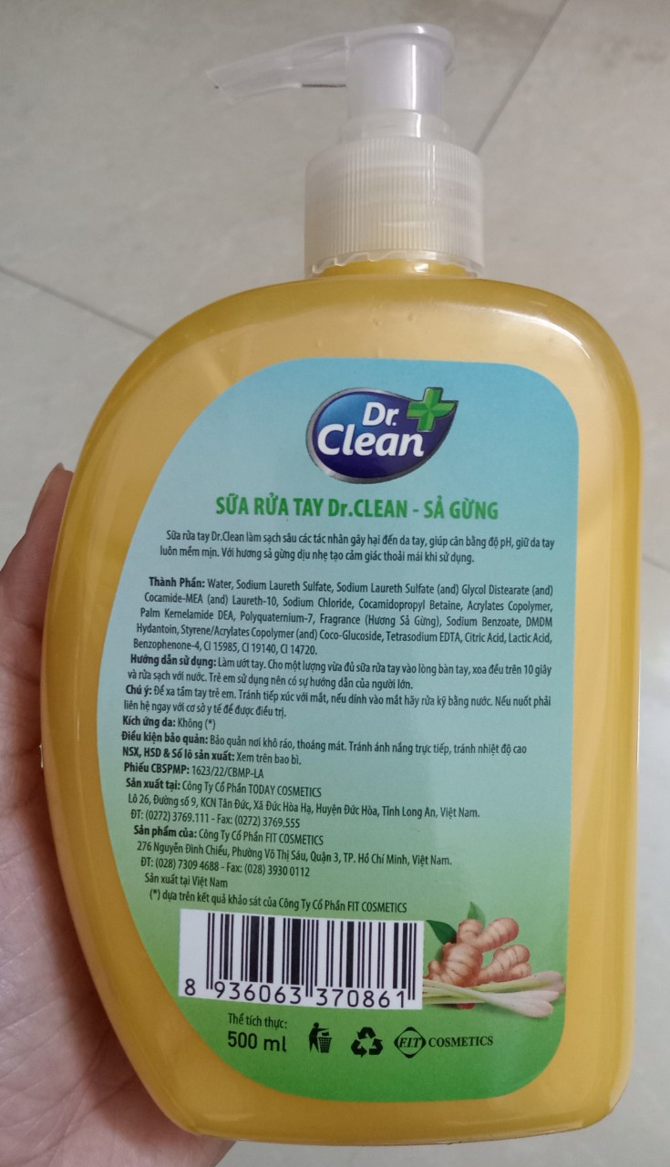 Nước rửa tay Dr.Clean 500ml
