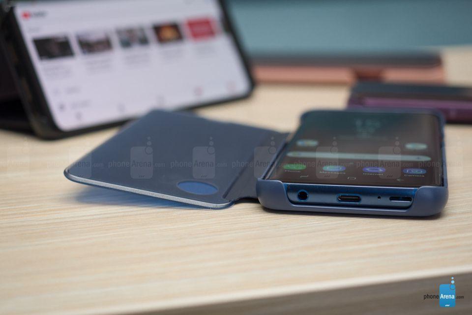 Bao da clear view cho samsung galaxy S9/S9 Plus