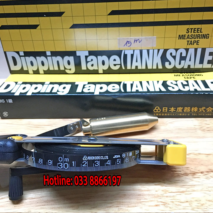 Thước đo bồn xăng dầu 15 m Nihon Doki cao cấp Nhật
