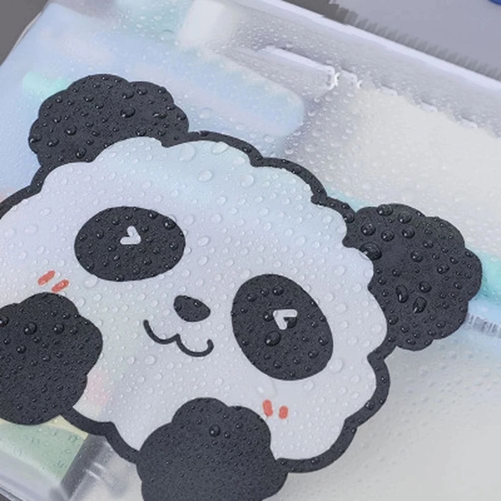 MMLUCK Novelty Cute Rabbit Pen Case Test Paper Folder Transparent Document Bag Learning Stationery Office Supplies File Folder Bear File Bag Pencil Case File Storage Bag