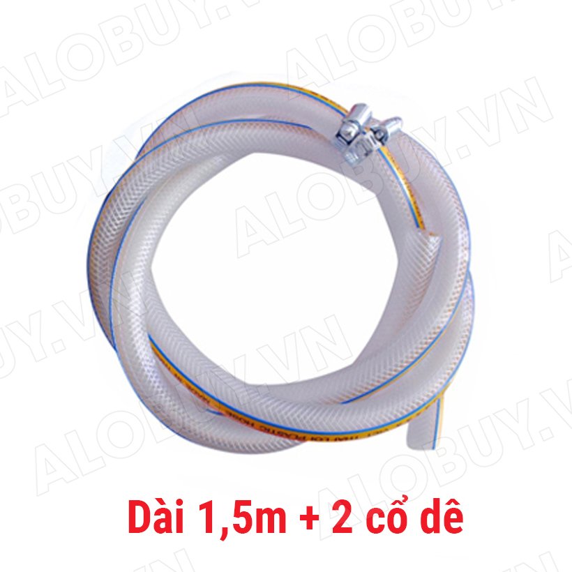 Dây dẫn gas chống chuột cắn RINGO của Thái lan Dài 1.5 mét + 2 Cổ dê - [ HỎA TỐC ] - Dùng cho tất cả các loại Van Gas