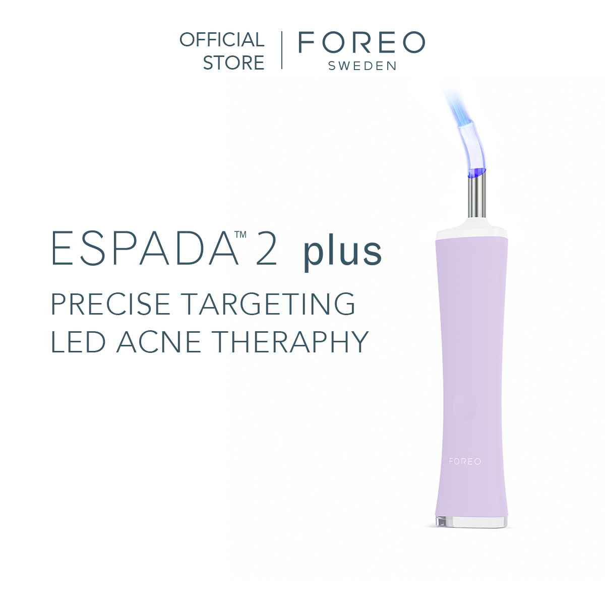 [Ưu đãi độc quyền] Máy Trị Mụn Ánh Sáng LED Xanh FOREO ESPADA 2 Plus Điều Trị Chính Xác - Thiết Bị Chăm Sóc Da Trị Mụn | Được FDA Chứng Nhận | Điều Trị Sẹo Và Vết Thâm Do Mụn