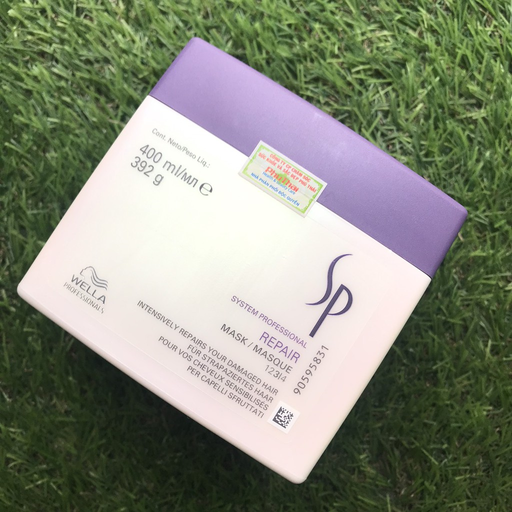 Hấp dầu phục hồi tóc khô xơ hư tổn wella sp repair mask 400ml