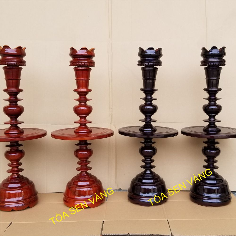 [HCM]Chân Đèn Gỗ - Chân Đèn Thờ Cao 70cm