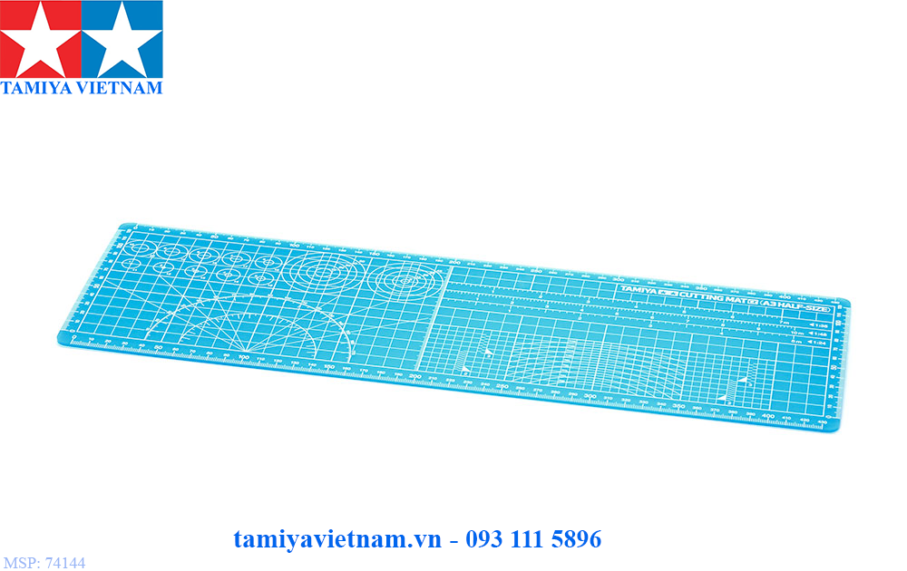 74144 thước đo dùng cho mô hình xe đua lắp ráp mini 4wd tamiya cutting mat α