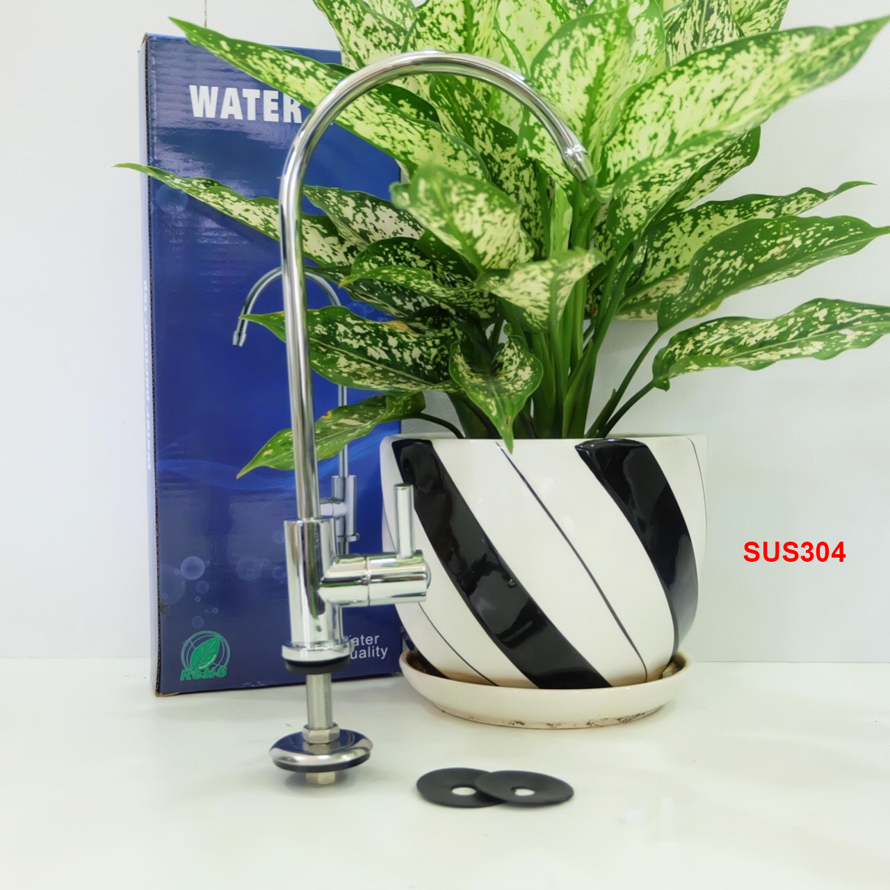 Vòi máy lọc nước inox SU304 / Linh kiện máy lọc nước R.O Sunhouse