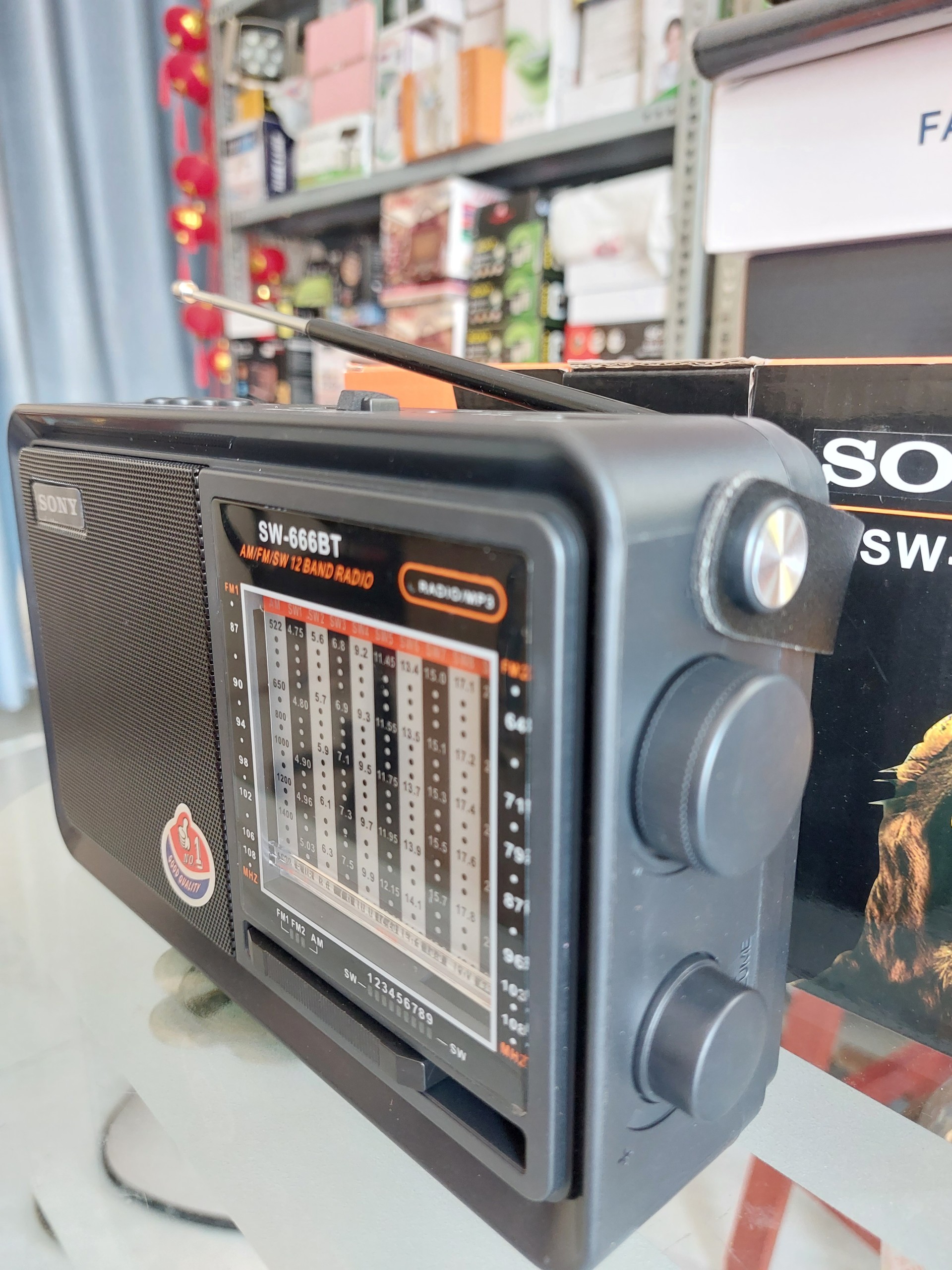 Đài radio chuyên dụng sony 12 band đọc usb, thẻ nhớ sw-666bt - có bluetooth 2023