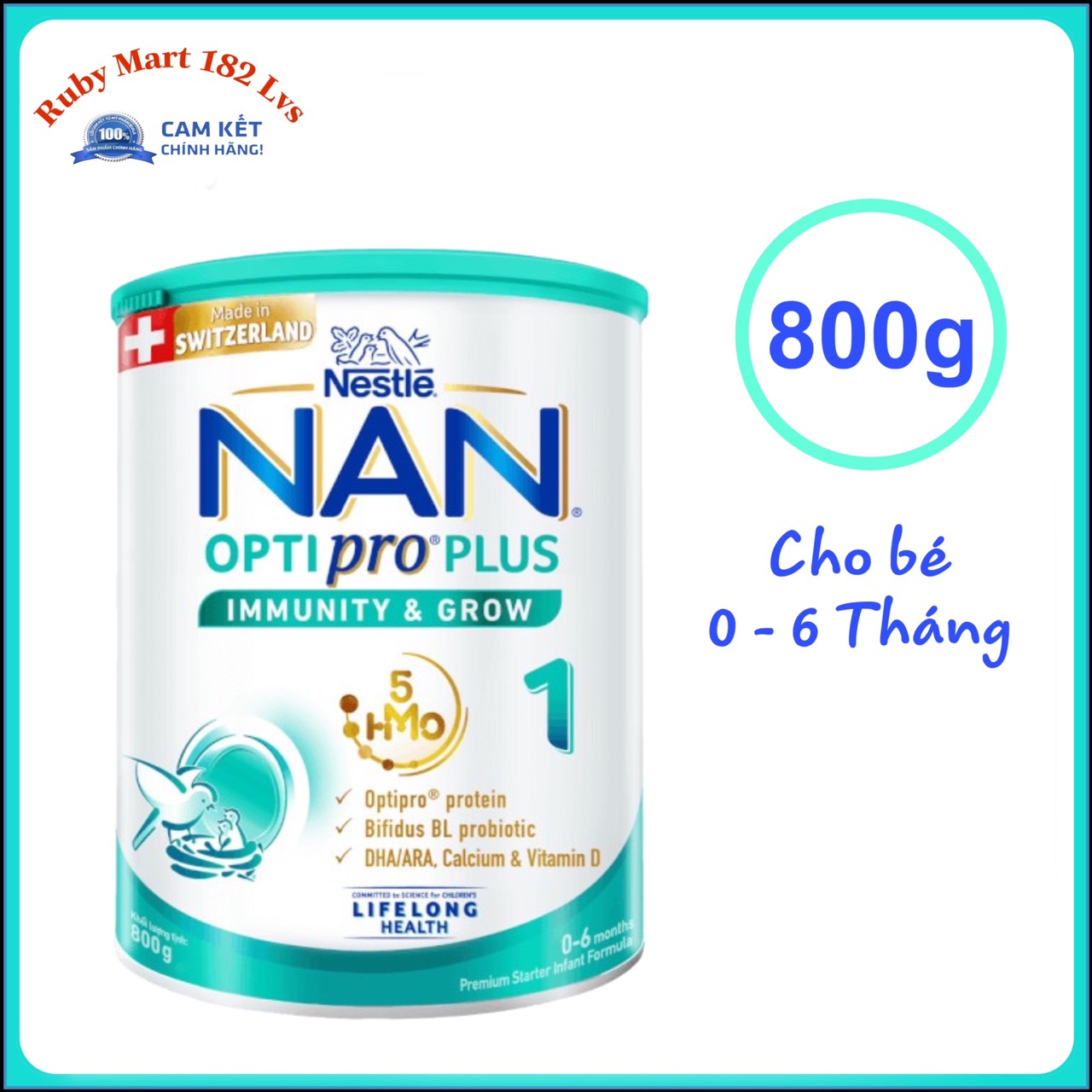 [Date 2.2025] Sữa Nan Optipro PLUS Số 1 Lon 800g (Cho bé 0 - 6 Tháng)
