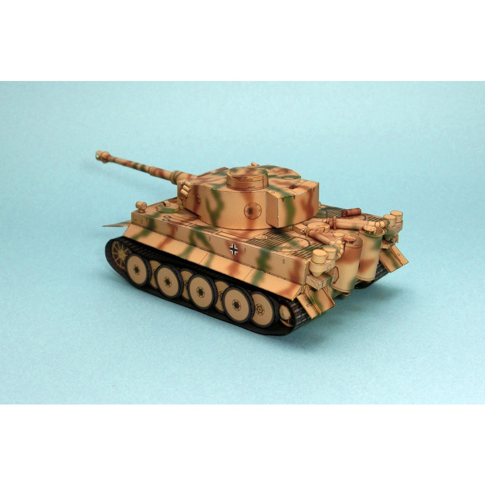 Mô hình giấy 3D xe tank tiger I tỉ lệ 1/72