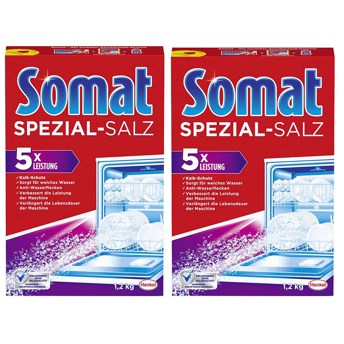 Somat Dishwashing Salt 1.2kg or Somat Dishwashing Powder 960g for Use in Dishwashers