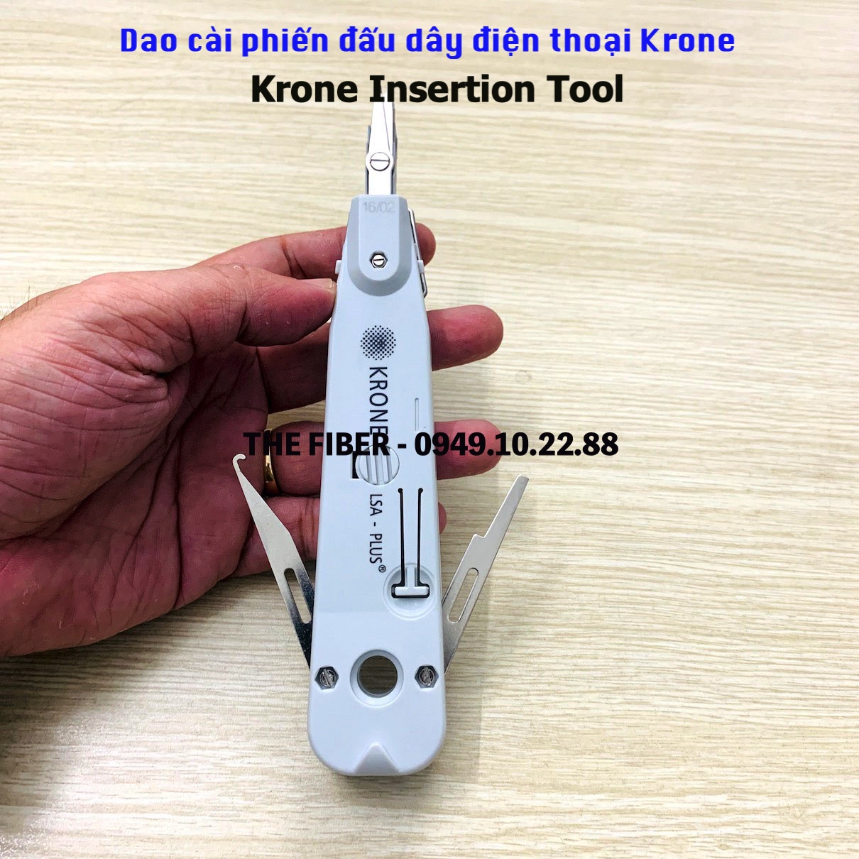 Dụng cụ cài dây điện thoại vào phiến Krone