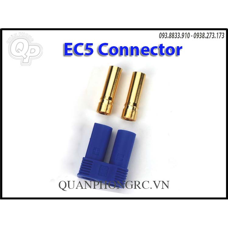 Jack cắm Amass EC5 (đầu pin / esc / cặp)