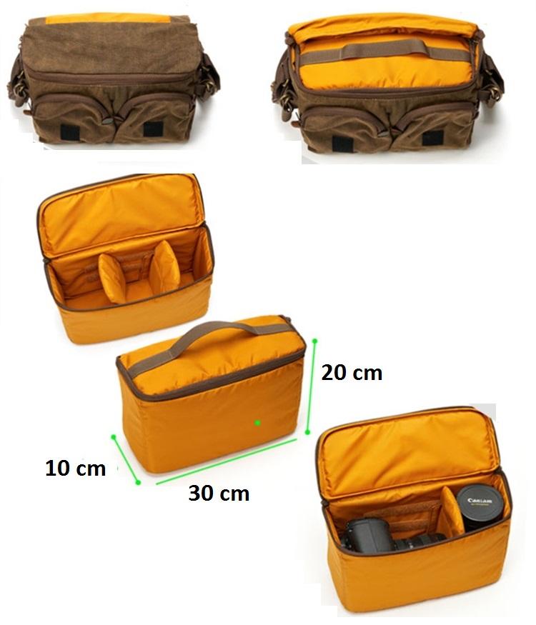 [HCM]Túi máy ảnh Canvas Benkid cao cấp