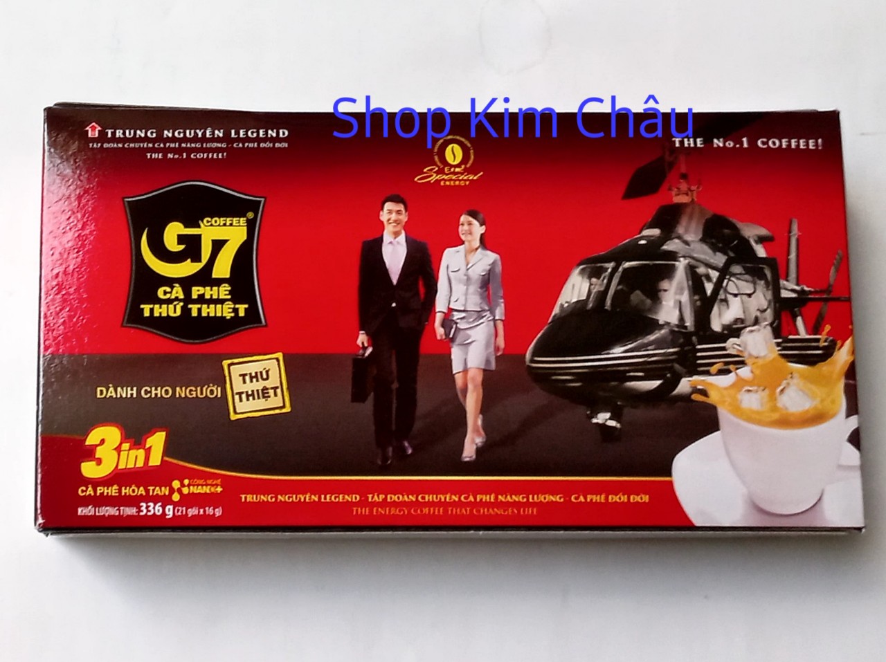 [21gói x 16g] Cà phê hòa tan 3in1 G7 hộp 336g