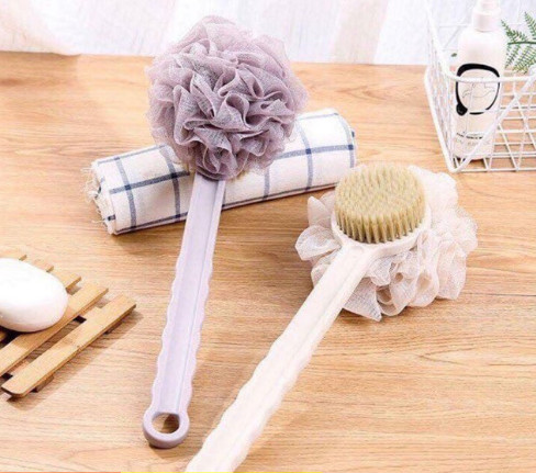 Cọ lưng kèm bông tắm 2 trong 1 xuất nhật