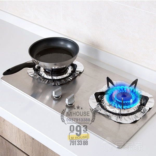 [HCM]Combo 10 Tấm Giấy Bạc Lót Bếp Ga Chắn Dầu Mỡ