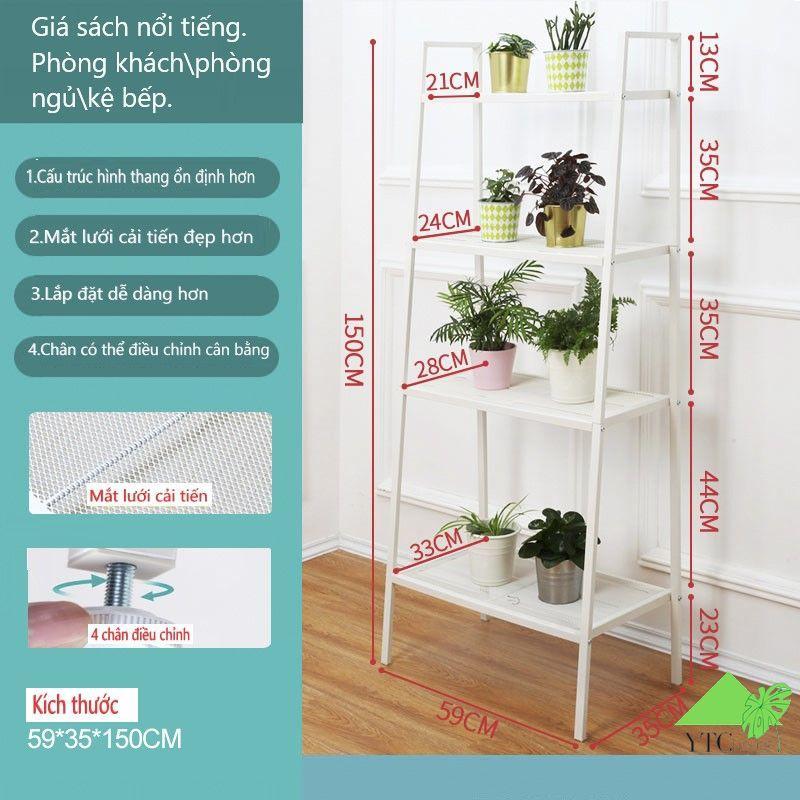 Kệ sắt đa năng 4 tầng  phong cách IKEA (K4T01)