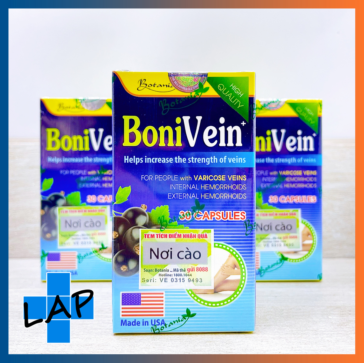 Bonivein - suy giãn tĩnh mạch, trĩ không còn là nỗi lo.