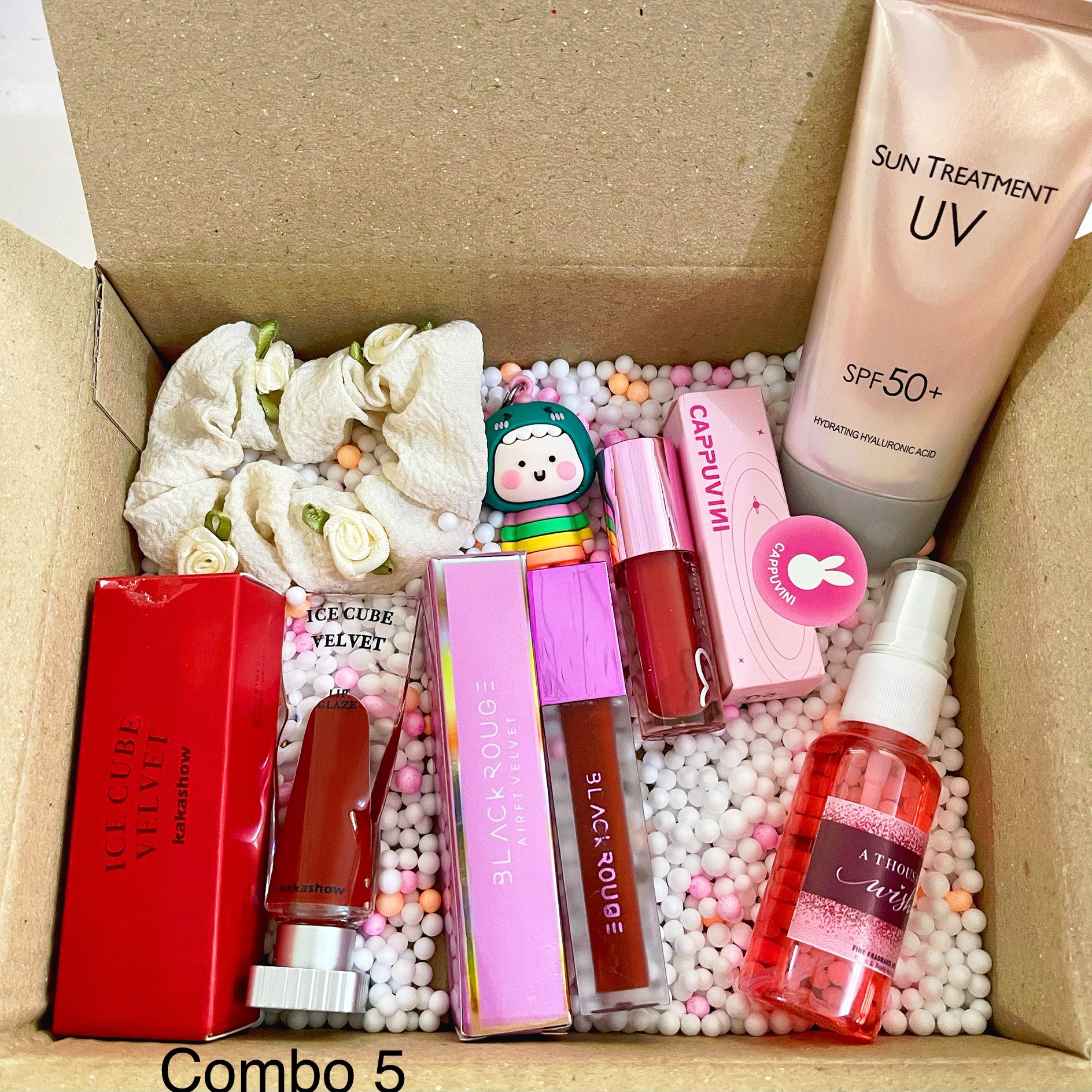 Combo quà lớn ý nghĩa tặng bạn gái, combo son, combo makeup tặng vợ