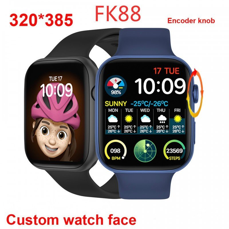 [HCM][ SIÊU PHẨM HOT 2021] Đồng Hồ Thông Minh Smart Watch FK88 Nữ Nam 1.78 Inch HD Hình Nền Sáng Tạo Bộ Mã Hóa Núm Xoay Digital Nút Nguồn Kết Nối Bluetooth Gọi Điện Nhắn Tin -Theo Dõi Sức Khỏe -Vòng Đeo Tay Thông Minh Chuẩn Công Nghệ 5.0.