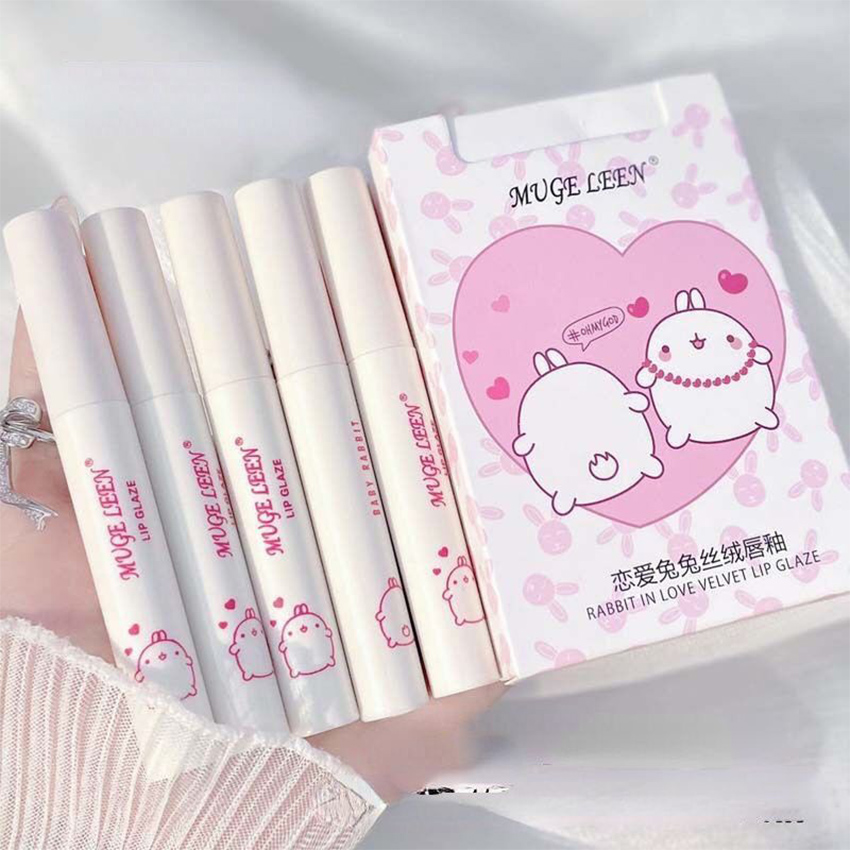 Set 5 Cây Son Kem Lì MAGIC CASA Fluffy Lip Glaze Alutech