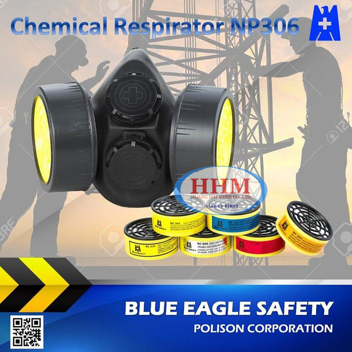 Mặt nạ phun thuốc trừ sâu Blue Eagle Đài Loan