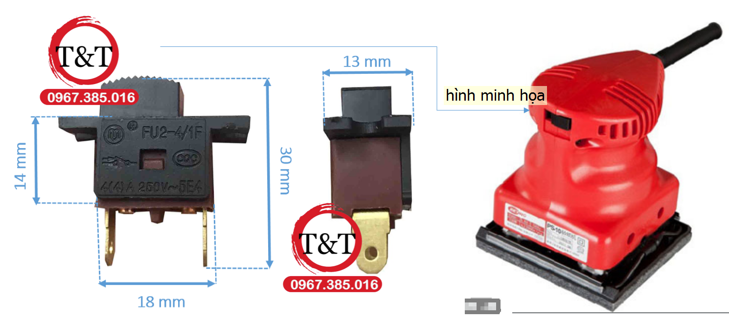 Công tắc chà nhám cò chà nhám vuông công tắc mt