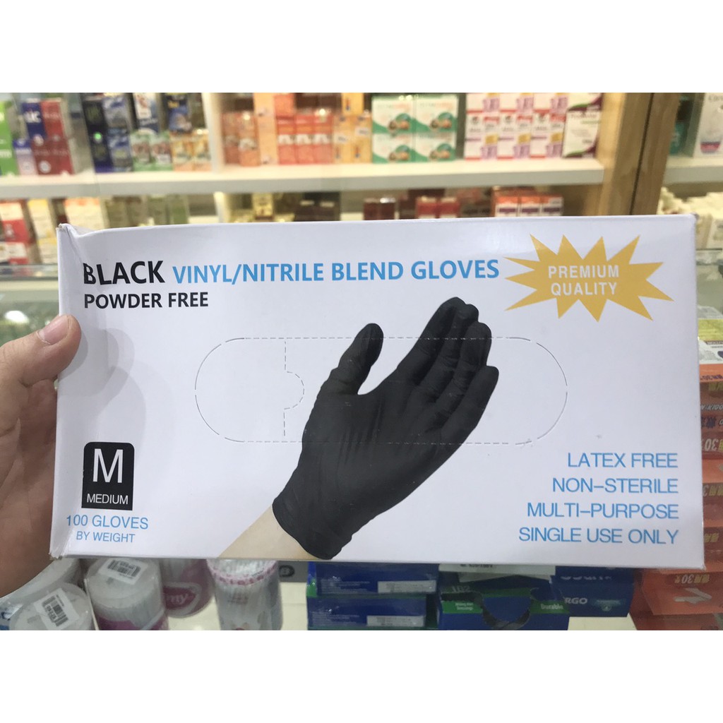 Găng tay Vinyl Nitrile 9 inch không bột