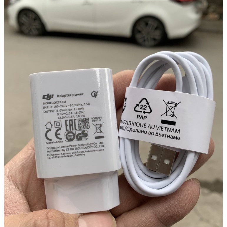 Bộ Sạc Nhanh 18w TypeC Vsmart Chính hãng đời đầu Bq sản xuất công nghệ Tây Ban Nha