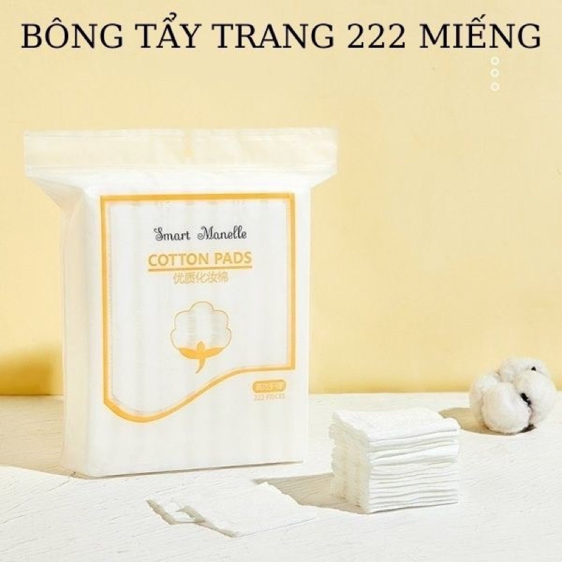 BÔNG TẨY TRANG MÈO 222 MIẾNG
