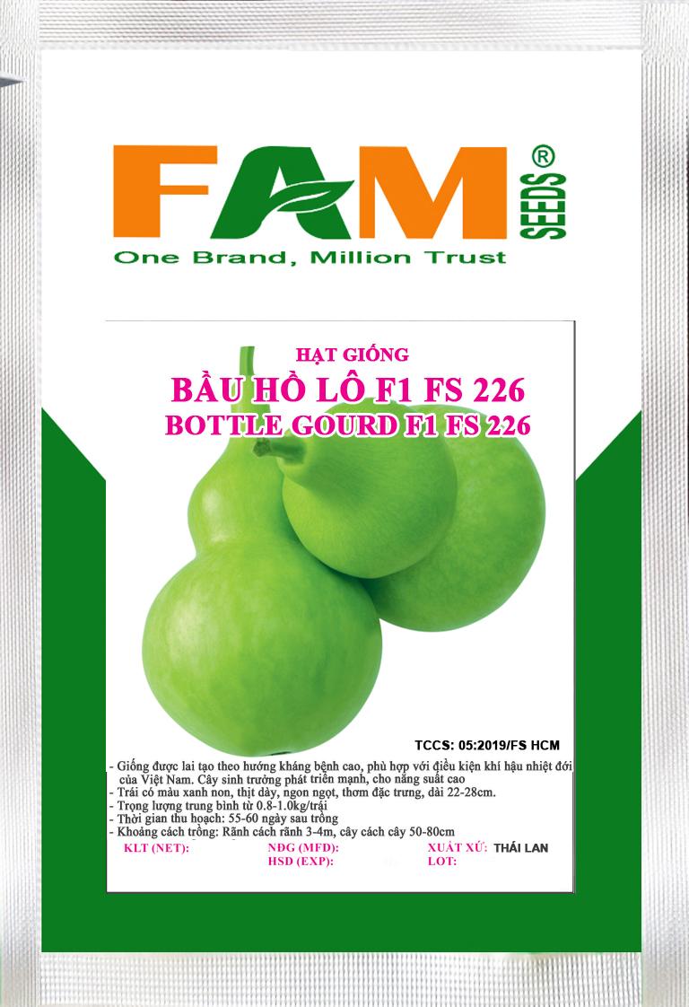 [HCM]Hạt Giống Bầu Hồ Lô F1 FS 226 - Gói 10 Hạt
