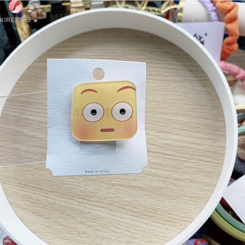 1 Kẹp Tóc Biểu Tượng Emojis Siêu Cute Phô Mai Que - kireicos