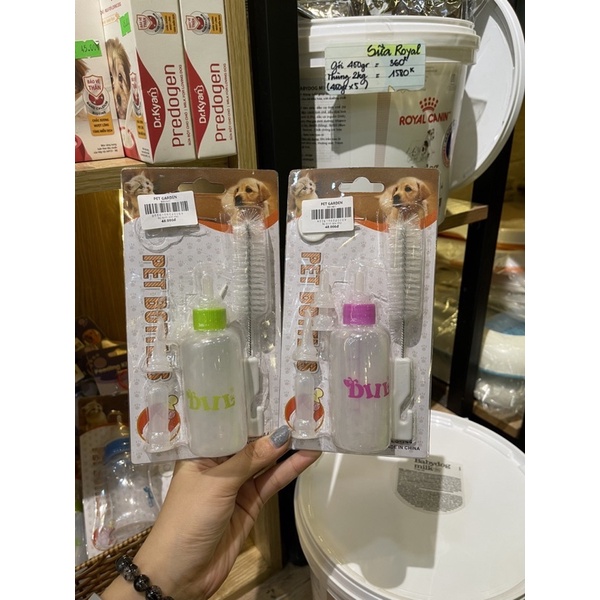 Bộ Bình Sữa cho Chó Mèo 🍼