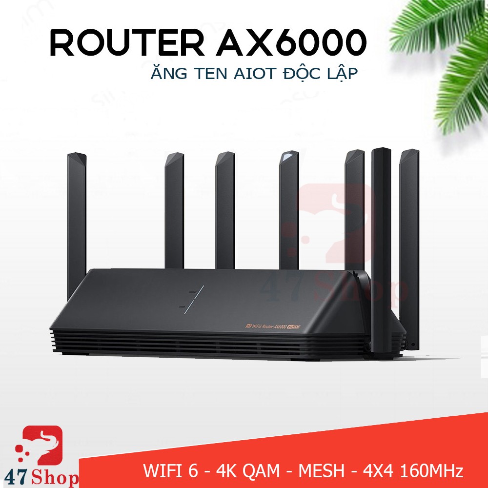 Bộ phát wifi Router Xiaomi AX6000 Wifi 6E