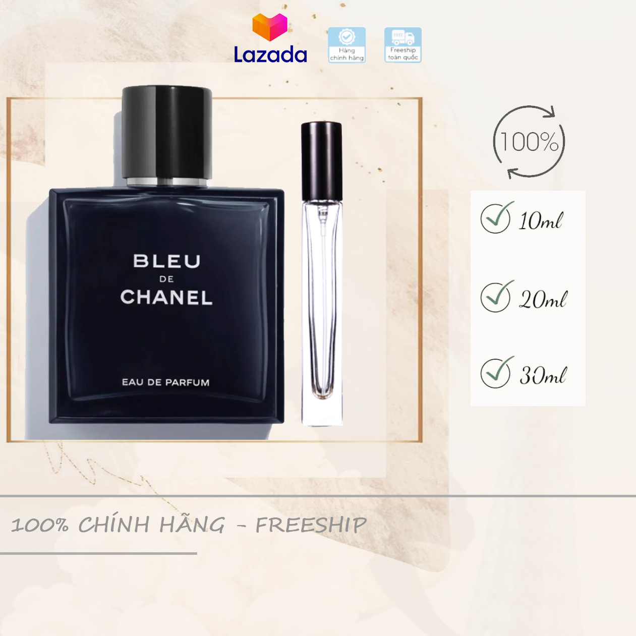 Chiết 10-20-30ml] Bleu De Chanel Paris EDP Pour Homme 