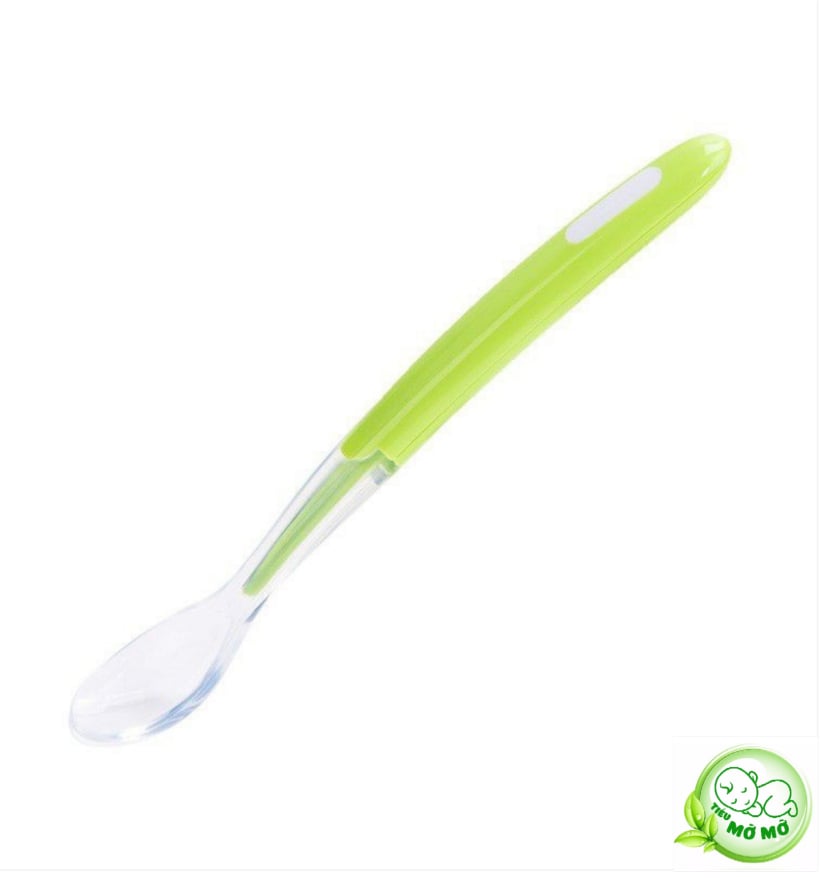 Thìa Silicon Trong Suốt Siêu Mềm Sâu Lòng Cho Bé