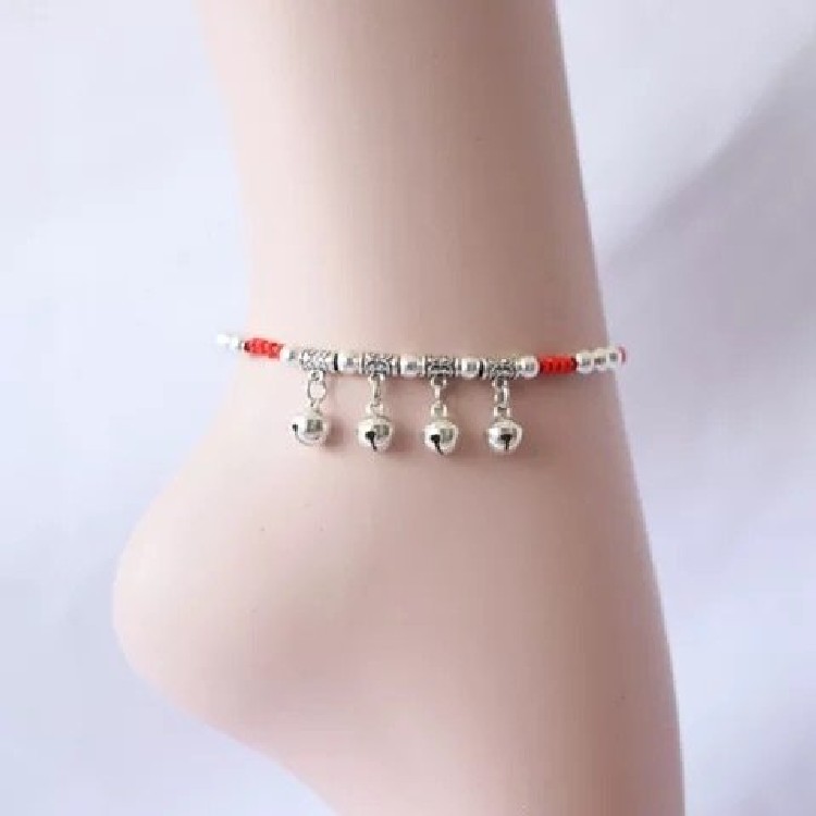 ( 16 Mẫu ) Lắc chân sợi chỉ đỏ may mắn