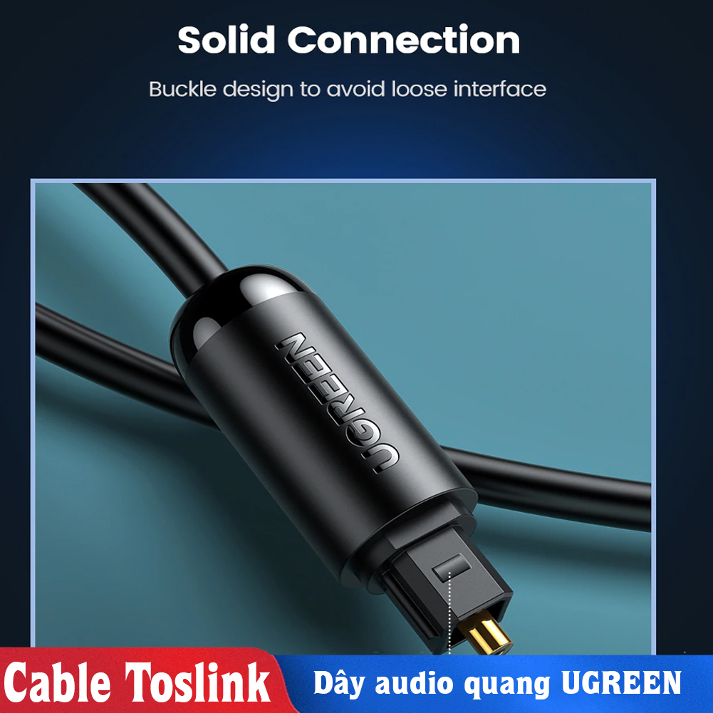 Dây audio quang (Toslink, Optical) chuẩn ugreen
