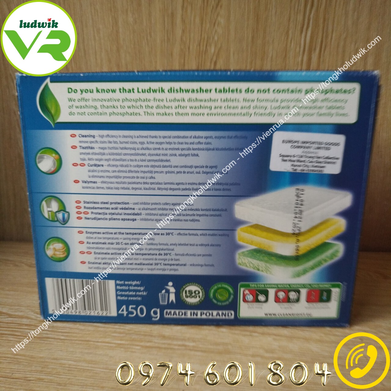 Viên rửa bát Ludwik Classic – Hộp 25 viên