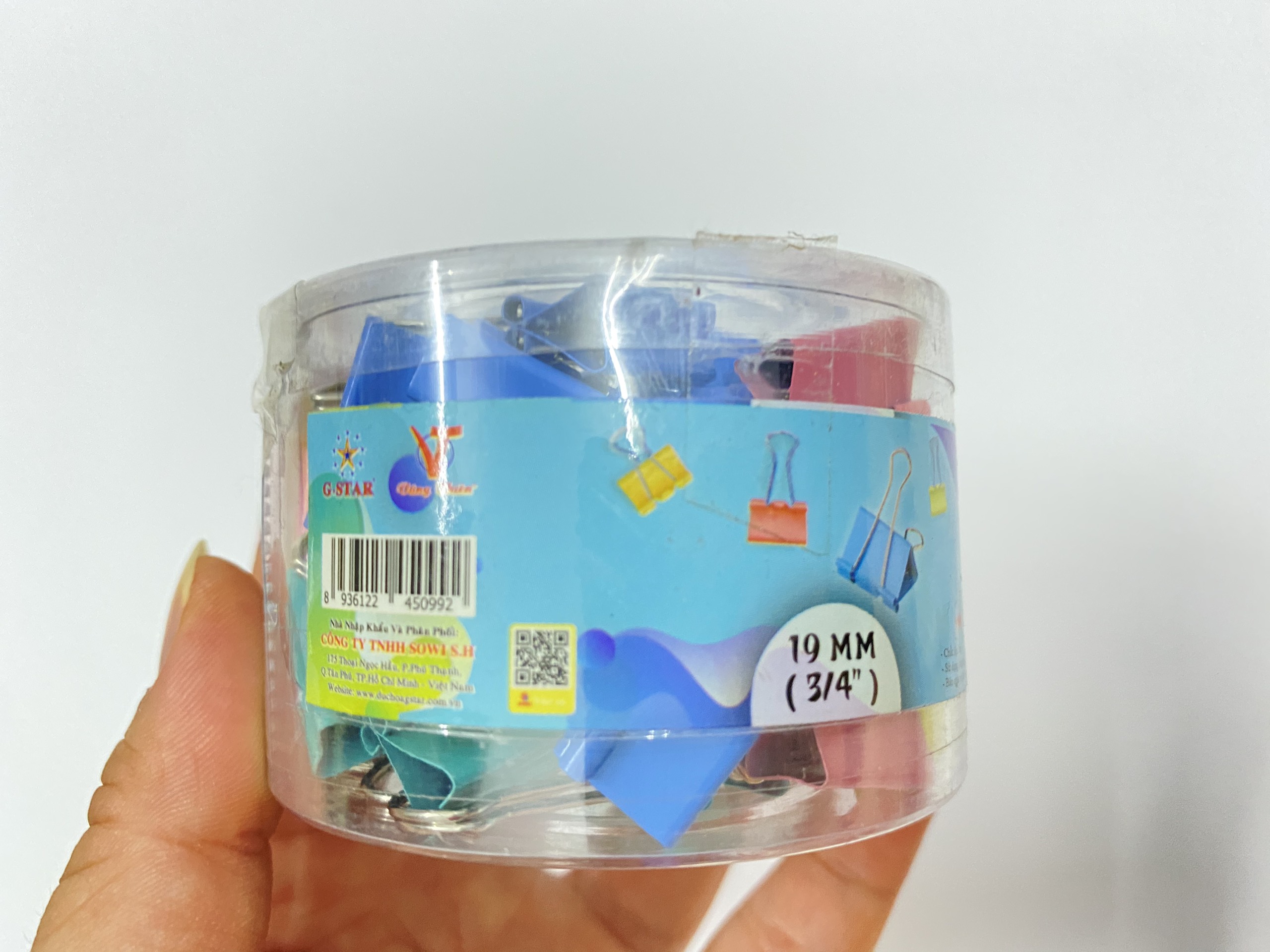 KẸP BƯỚM MÀU GSTAR-NHIỀU SIZE+MÀU (BINDER CLIPS)