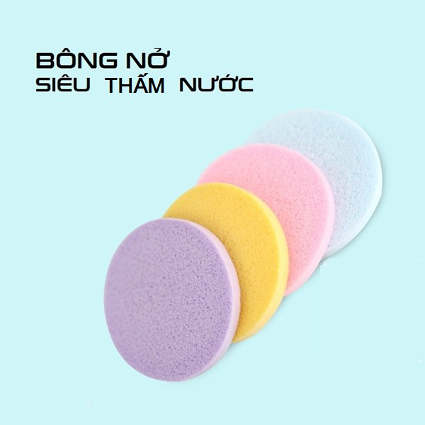 BỌT BIỂN CHIVEY RỬA MẶT - BÔNG NỞ RỬA MẶT CHIVEY (BỊCH 12 MIẾNG)