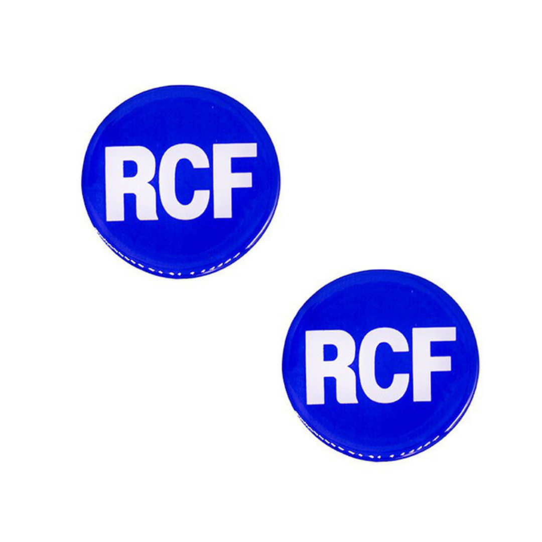 Tem dán thùng loa RCF tròn nhựa dẻo
