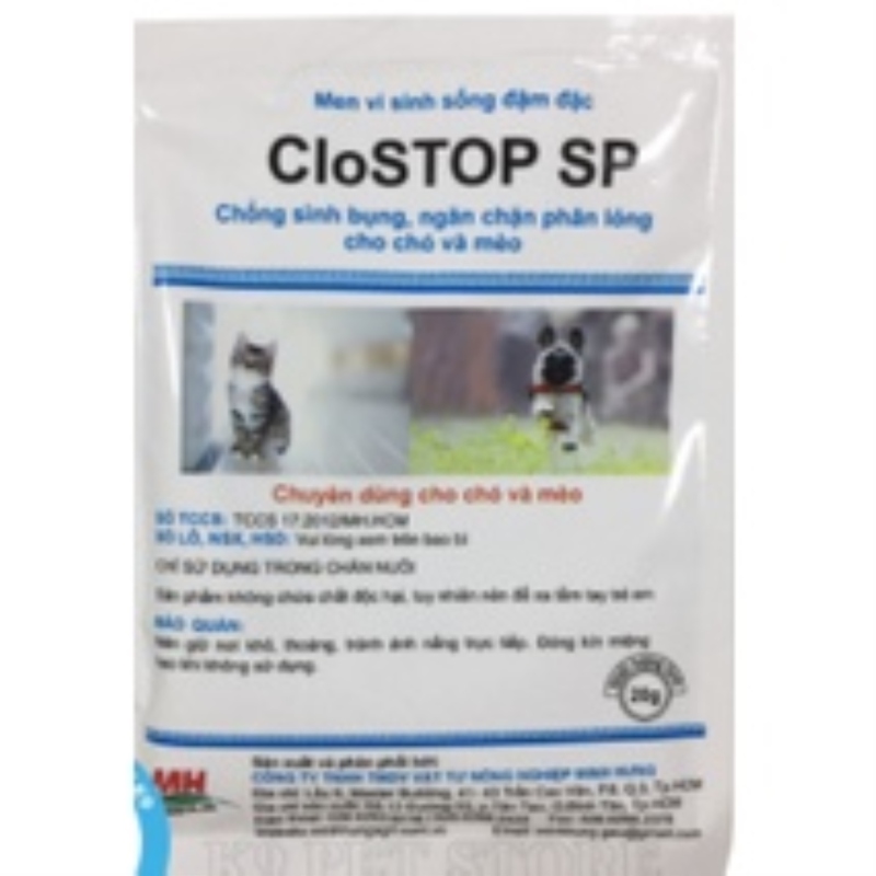 ▽ vn013 [Mã 11FMCGSALE1 giảm 10  đơn 250K] Men tiêu hóa xịn siêu đậm đặc cho chó mèo Clostop sp