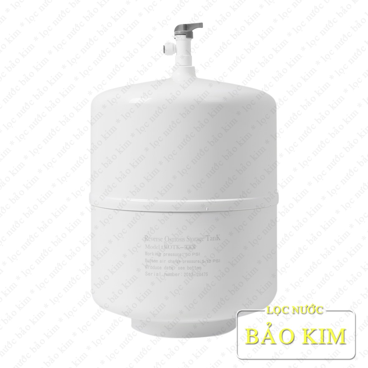 Bình áp nhựa bọc thép 4.0G dùng trong máy lọc nước R.O gia đình
