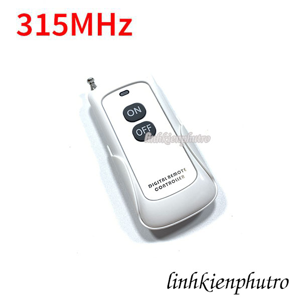 [HCM]Remote RF 2 Nút 300 Mét Kèm Đế
