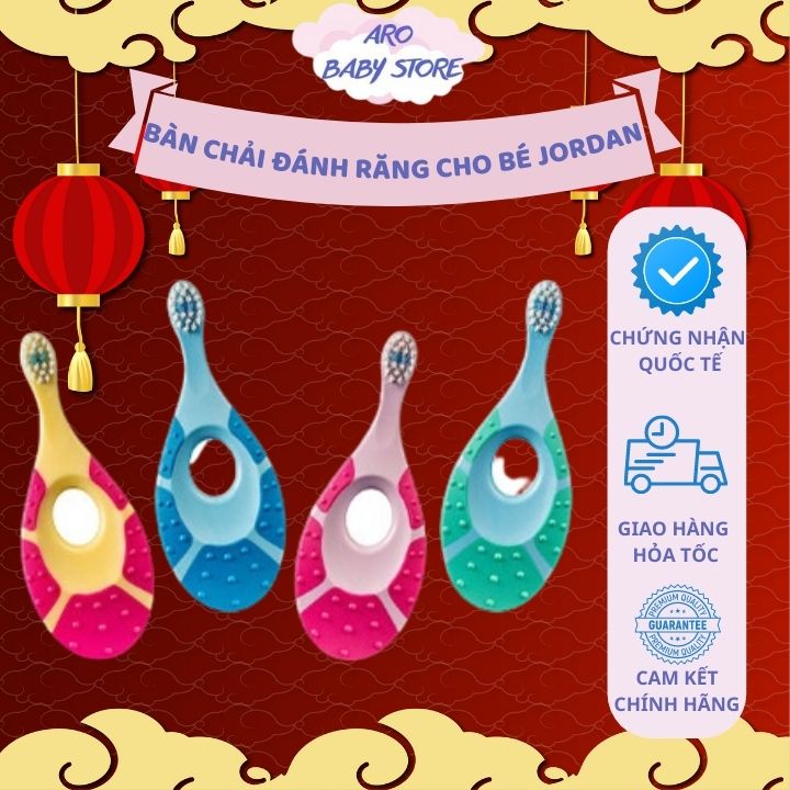 BÀN CHẢI ĐÁNH RĂNG CHO BÉ JORDAN STEP 1 VÀ STEP 2