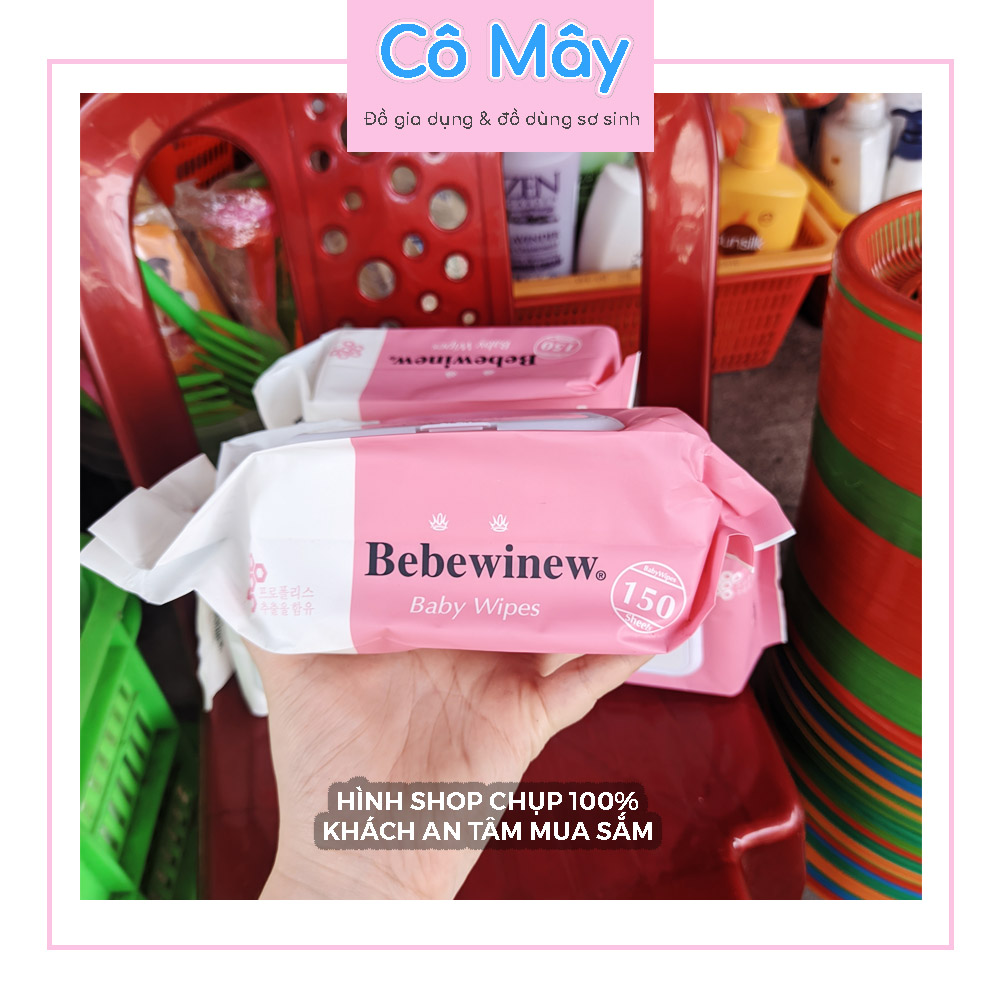 Khăn giấy ướt Bebewin [new] không mùi 150 tờ