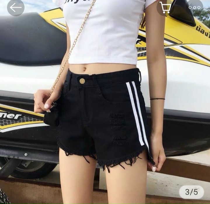 Quần short kaki kẻ sọc viền 2 bên thời thượng TTSLA0350
